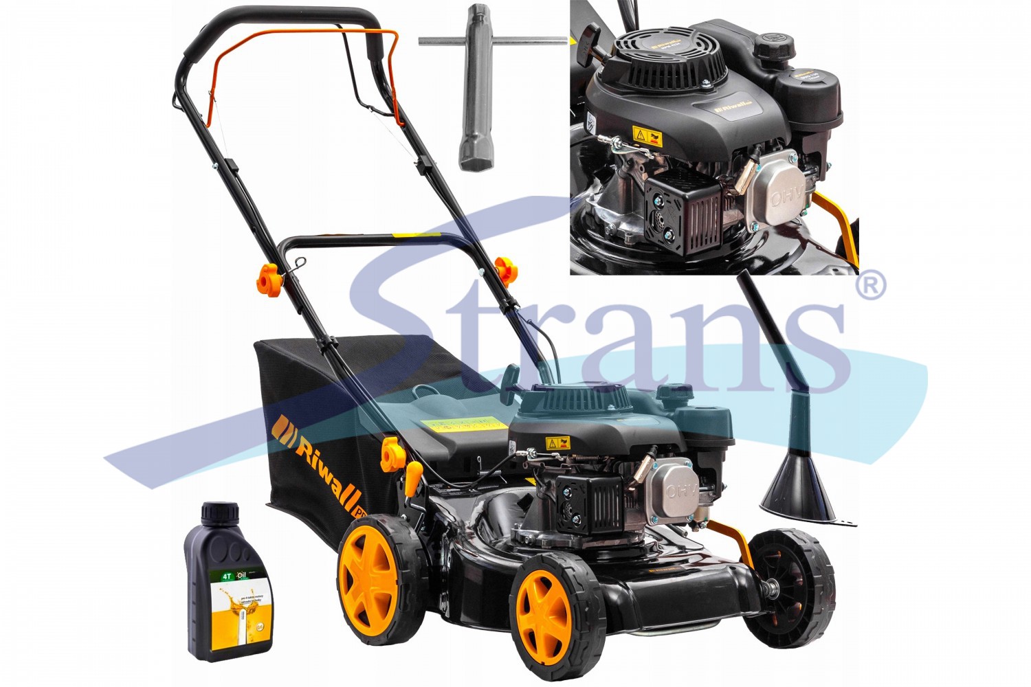 Газонокосарка Бензинова Самохідна Riwall Rpm 4270 5.15Kw 132 Cm³